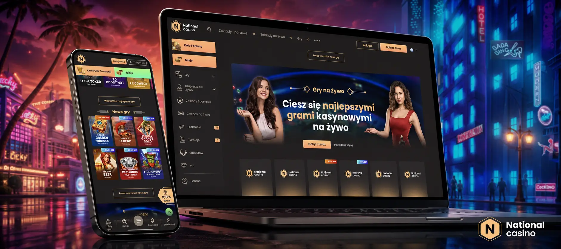 Aplikacja mobilna National Casino