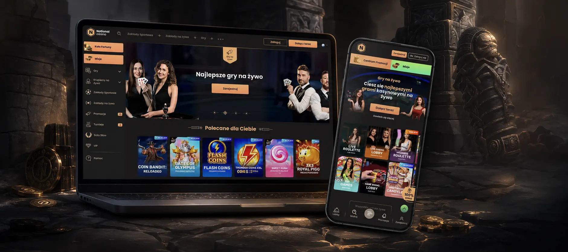 Rejestracja i logowanie w National Casino